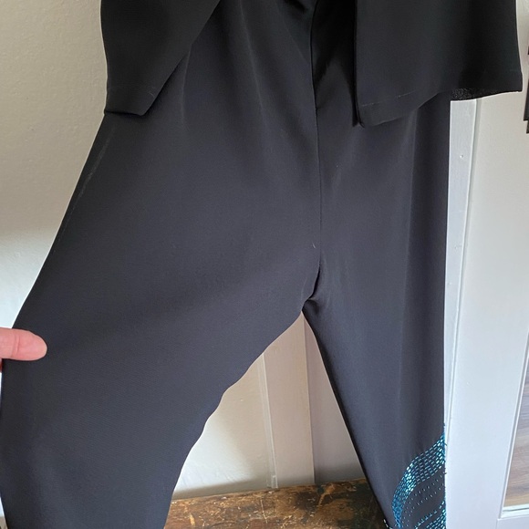 Nylon Beaded Lined Sleeveless Pants Suit - Picture 9 of 11